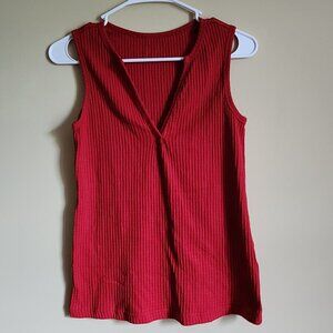 Red Sleeveless Top Size XS